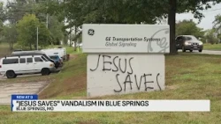 Blue Springs police search for vandals behind ‘Jesus Saves’ graffiti throughout city
