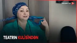 Rənbərəng rekvizitlər, səhnəyə hazırlıq, alqışlarla canlanan salon