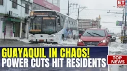 Terrifying Flood Scenes in Ecuador: Streets Submerged as Heavy Rain Triggers Power Outages | ET Now