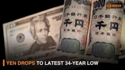 Yen drops to latest 34-year low | DD India News Hour