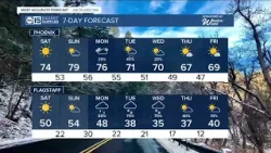 Storm clearing out as temperatures warm back up this weekend