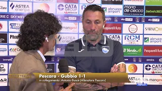 Pescara - Gubbio 1-1 91' Buscè: "Bad first half? My fault, but we deserved more"