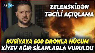 Rusiyaya son vaxtların ƏN BÖYÜK HÜCUMU – Leninqrad alovlar içində qaldı: Zelenski o hücumdan danışdı