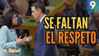 Delcy and the President of Spain disrespect each other - El Show del Mediodia