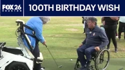 Golfer gets one more swing for her 100th birthday
