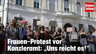 Protest at the Chancellery: “We’ve had enough!” | krone.tv NEWS