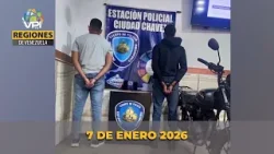 Noticias Regiones de Venezuela hoy - Miércoles 7 de Enero de 2026 @VPItv Noticias Regiones de Venezuela hoy - Miércoles 7 de Enero de 2026 @VPItv