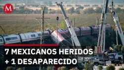 Foreign Ministry confirms 7 Mexicans injured and one missing in Spain