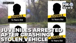 Полиция Балтимора арестовала 4 несовершеннолетних и обнаружила 2 угнанных автомобиля после сообще...