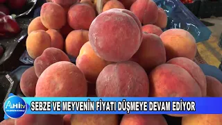 SEBZE VE MEYVENİN FİYATI DÜŞMEYE DEVAM EDİYOR