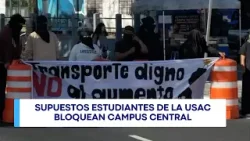 USAC cerrada por encapuchados