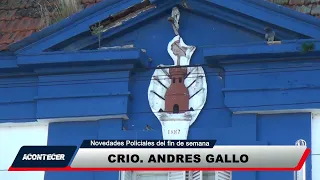 Marcos Juárez: Weekend Police Report