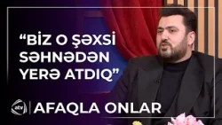 Aqşinin toyda başına gələn maraqlı hadisə / Afaqla Onlar
