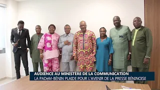 Audience au Ministère de la Communication : La PADeM-Bénin plaide pour l’avenir de la presse