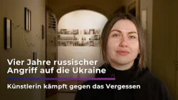4 Jahre RUSSISCHER ANGRIFF auf die Ukraine: Kunst gegen das Vergessen I Sachsen Fernsehen