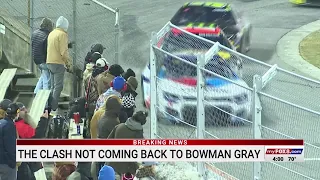 The Clash not coming back to Bowman Gray