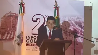 In his second annual report, the mayor of Empalme highlights progress in infrastructure and services
