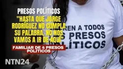"Hasta que Jorge Rodríguez no cumpla su palabra, no nos vamos de aquí": familiar de presos políticos "Hasta que Jorge Rodríguez no cumpla su palabra, no nos vamos de aquí": familiar de presos políticos