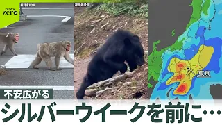 【台風25号】関東接近の恐れ　大雨にも警戒を / シルバーウイークを前に　観光地でサル襲撃、クマ出没も…不安広がる