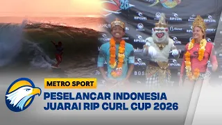 Banggakan Indonesia, Rajo Saputra Juara Ajang Selancar Internasional Rip Curl Cup 2026 [Metro Sport]