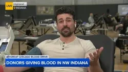 Great Chicago Blood Drive: ABC7's Greg Dutra donates blood in NW Indiana
