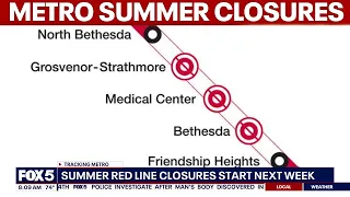 Tracking Metro’s summer 2026 Red Line closures