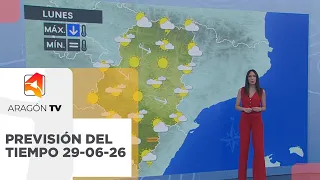 Weather forecast for Monday, June 29, 2026