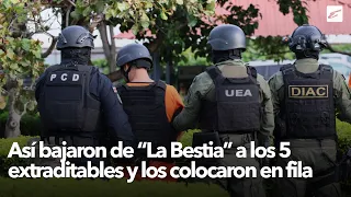 This Is How They Took the 5 Extraditees Off “The Beast” and Lined Them Up