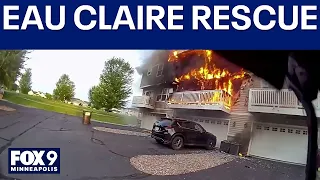Eau Claire police officer helps evacuate family during fire
