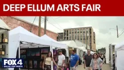 Ярмарка искусств в Дип-Эллуме привлекает толпы посетителей, несмотря на погоду.