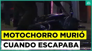 Motorcycle thief dies after failed robbery in Maipú