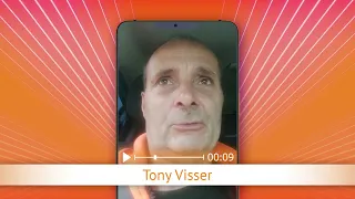 TV Oranje app video message - Tony Visser