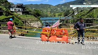 Communities demand repairs on the El Peñol–Guatapé road due to its critical condition