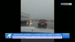 IMPACTANTE ACCIDENTE A 15 KM DE PUERTO MADRYN, CHUBUT