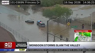 Scottsdale Roads Flood after rainfall