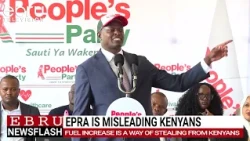 Ndindi Nyoro Says Ruto’s Government Favors a Few Over Kenyans in Fuel Price Hikes. #ebrunews