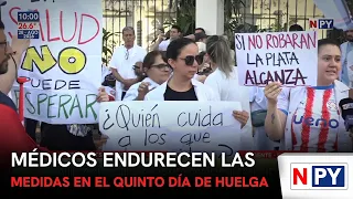 Doctors tighten measures on the fifth day of the strike