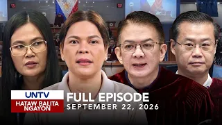 UNTV: Hataw Balita Ngayon | September 22, 2026