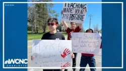 Students, parents protest Avery County Board of Education
