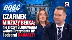 CZARNEK CRUSHES BEREK: He didn't take the OATH before the President of the Republic of Poland and...
