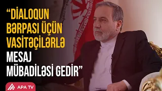 Əraqçi İran-ABŞ dialoqu ilə bağli açiqlama verdi | APA TV