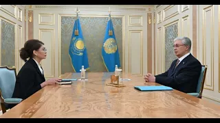Мемлекет басшысы ҚР Қауіпсіздік Кеңесі Төрағасының орынбасары Аида Балаеваны қабылдады