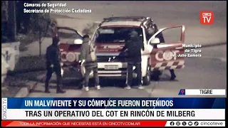 CINCO TV - THE CAMERA FOLLOWED THEM, THE COT FOUND THEM: TWO ARRESTED IN RINCÓN DE MILBERG