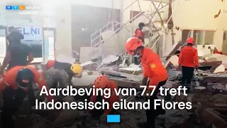 Aardbeving van 7.7 treft Indonesisch eiland Flores | RTL Nieuws