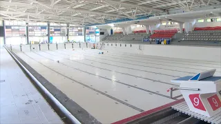 El CN Terrassa buida la piscina de 50 metres per primer cop en dotze anys