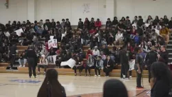 Wilmer-Hutchins High School students gather for assembly about gun violence after shooting