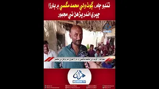 Mehran TV || Tando Jam: Children Forced to Study Under a Thatched Shelter