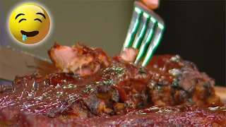 Finger-lickin' good: Super tender BBQ pork ribs with coleslaw