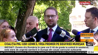 It's OFFICIAL! Siegfried Mureșan, proposed as Prime Minister by PNL, USR, and UDMR