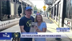 Fan travels from Ireland for World Series